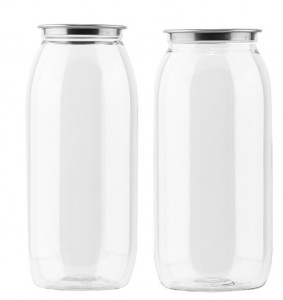 Charmlite Food grade 500ml plastic takeaway drink cans PET disposable drink milk tea packaging bottle  