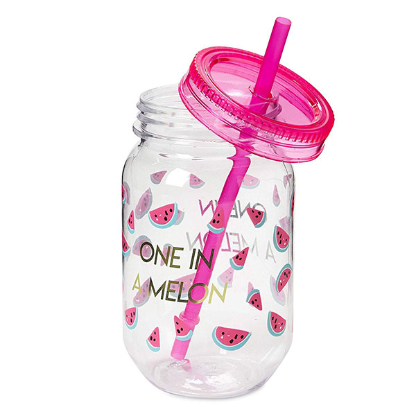 Charmlite Recyclable Plastic Mason Cocktail Cup, Shatterproof and BPA-free Drinking Jar Featured Image