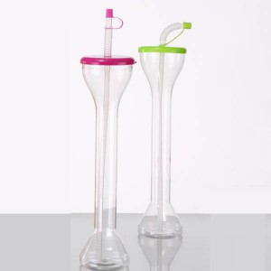 Charmlite Eco-friendly Plastic Yard Cup With Straw – 22 oz / 650ml