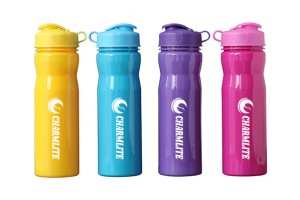 Charmlite Factory Direct Customized Logo 650ml Water Bottle with Lanyard for Promotion