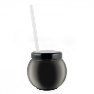Fish Bowl Cup with Handle, Lid and Straw Hard Plastic- 50oz / 1400ml