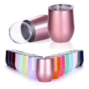 Wholesale Amazon Hot Selling Double Wall Stainless Steel 12oz Swig Wine Tumbler Cup
