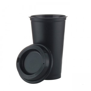 16oz Single layer plasitc PP coffee cups travel tumblers coffee mugs