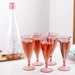 Portable Plastic Wine Glass Champagne Flute