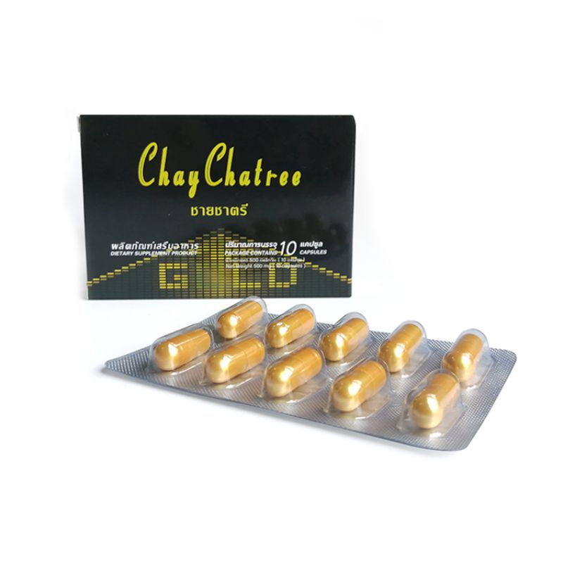 ChayChatee zīmola ātras erekcijas un uzlabošanas tabletes vīriešiem, kas novērš priekšlaicīgu ejakulāciju Blistera iepakojumā