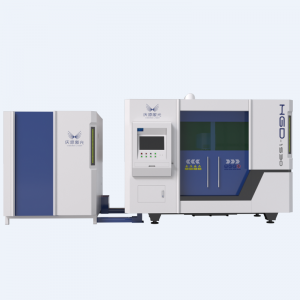 CNC Fiber Laser Cutting Machine 1500w Full Cover Exchange ຕາຕະລາງການເຮັດວຽກສໍາລັບການຕັດແຜ່ນໂລຫະ