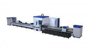 Maszyna do cięcia laserowego rur CNC z 3 uchwytami do cięcia rur o grubości 6 mm i rur metalowych