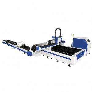Tấm kim loại và ống 1530 Máy cắt laser sợi quang CNC 1500W Sử dụng kép