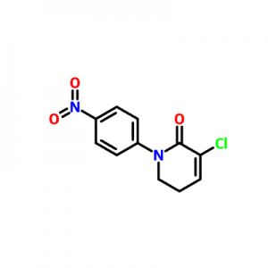 3-Chloro-1-(4-nitrophenyl)-5,6-dihydropyridin-2(1H)-imwe