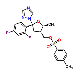 (5R-cis)-tolueno-4-sulfona acido 5-(2,4-difluorofenil)-5-(1H-1,2,4-triazol-1-il)metiltetrahidrofuran-3-ilmetil estero