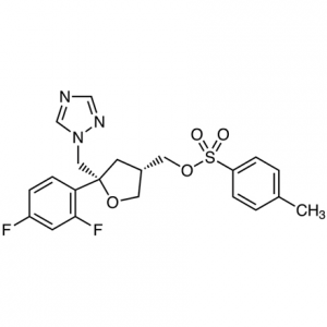 (5R-cis)-Toluene-4-sulfonic acid 5-(2,4-difluorophenyl)-5-(1H-1,2,4-triazol-1-yl)methyltetrahydrofuran-3-ylmethyl အီစတာ