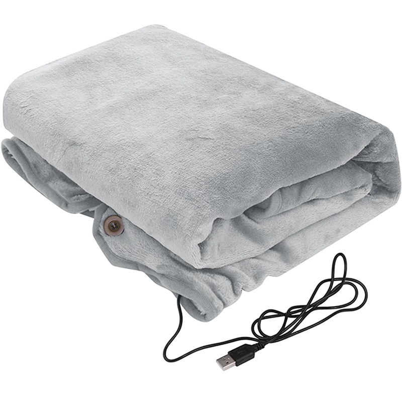 USB Soft Fleece Blanket na may Soft Fleece na Tela