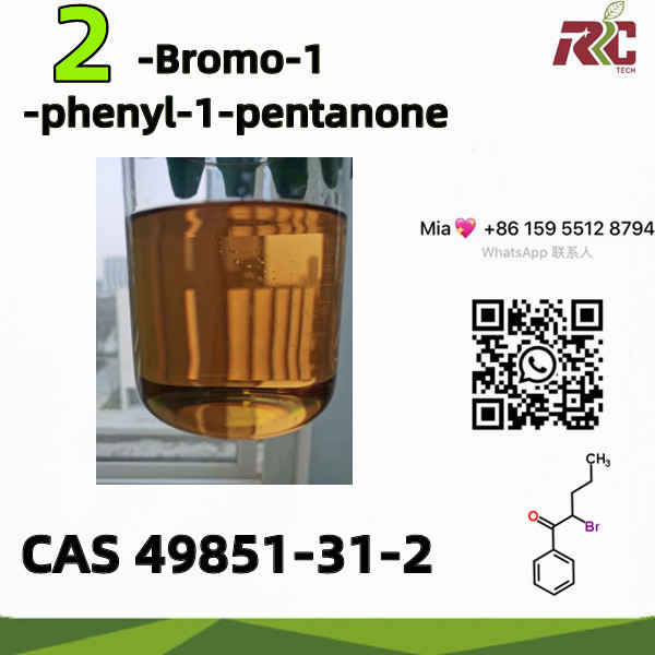 Hromadná dodávka 2-Bróm-1-fenyl-1-pentanón CAS 49851-31-2 s vrkočom najvyššej kvality: mia0v0