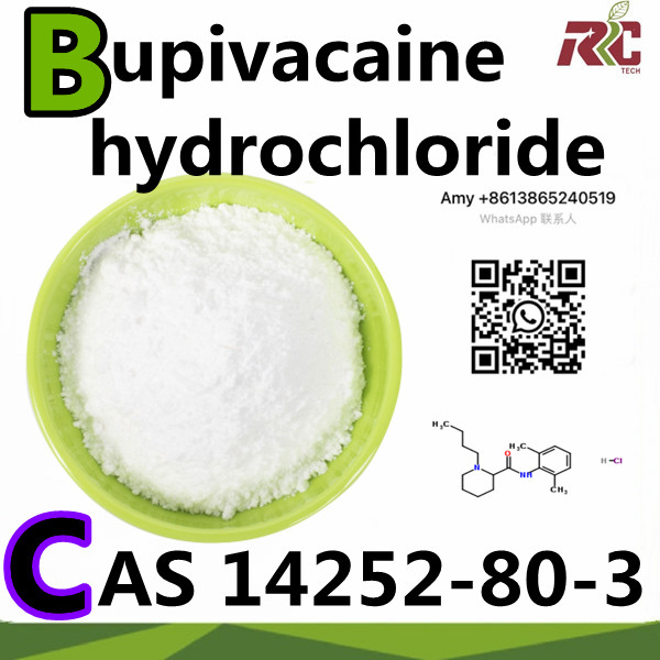 100% Whakaaetanga Haumaru Customs Bupivacaine Hydrochloride 14252-80-3 Bupivacaine HCl
