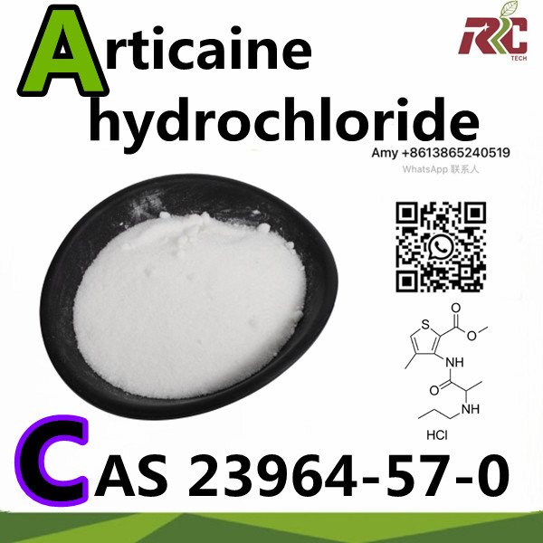 Yuqori sifatli Articaine Hydrochloride/Articaine HCl CAS 23964-57-0 Tez yetkazib berish bilan