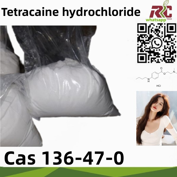 fahadiovana 99% Tetracaine hydrochloride Cas 136-47-0 China Factory mpamatsy amin'ny vidiny tsara indrindra fanaterana azo antoka