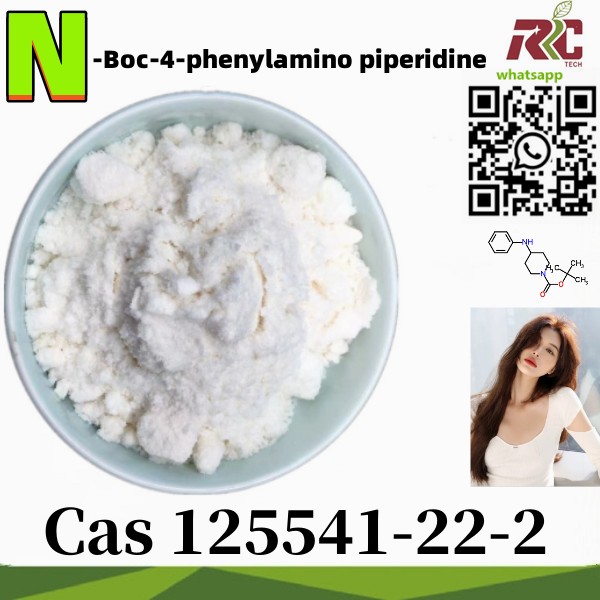 پاکوالی 99٪ ایټیزولام پاؤډر cas 125541-22-2 N-Boc-4-phenylamino piperidine د لوړ کیفیت خوندیتوب تحویلي USA MEX ته.