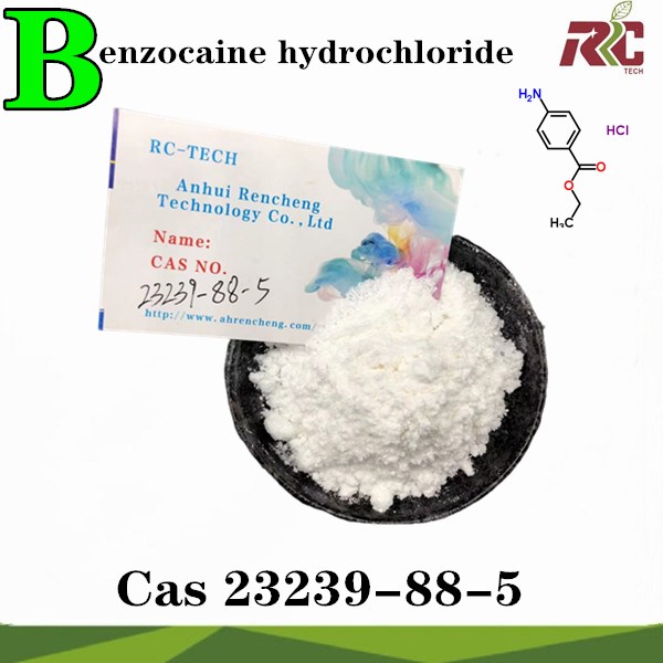 Factory Supply Purity 99% Benzocaine hydrochloride Cas 23239-88-5 ethyl 4-aminobenzoat, hydrochloride mat bescht Qualitéit a gudde Präis