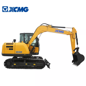 XCMG XE80D Construct Machin With Isuzu Engine 8t Excavator Mini Digger Τιμή