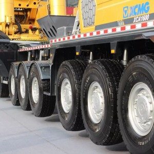 1600 tonn terrengkran XCMG XCA1600 lastebilmontert kran til salgs