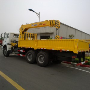 Xe tải gắn cẩu 10 tấn XCMG SQ10SK3Q-II Palăng cho giá xe tải giường nằm