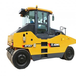 30tonne Motorcycle Tire Road Roller XCMG XP303K Taya Compactor Roller For Sale