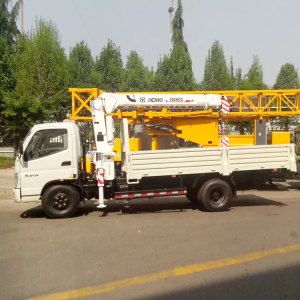 Bagong XCMG SQ4SK2Q 10TM 4 Ton Truck Mounted Telescopic Boom Crane na May Pinakamababang Presyo