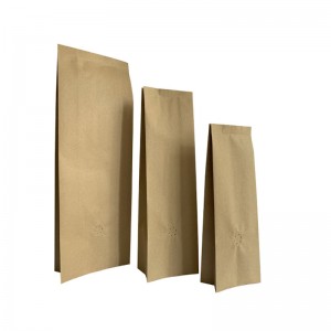 Εξατομικευμένες χάρτινες σακούλες καφέ Kraft 12oz για εκτύπωση OEM