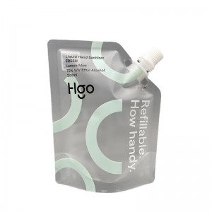 Recyclable eco friendly refill pouch para sa hand sanitizer bag