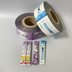 Bande de rince-bouche emballage rouleau film liquide soins de la peau nécessités quotidiennes machine d'emballage automatique rouleau filmShort