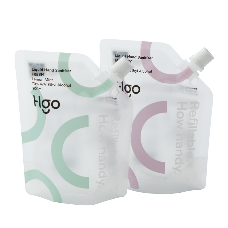 Recyclable eco friendly refill pouches for hand sanitizer bag