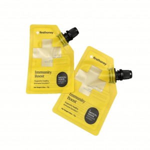 Recyclable sachet spout pouch mini honey food plastic packets