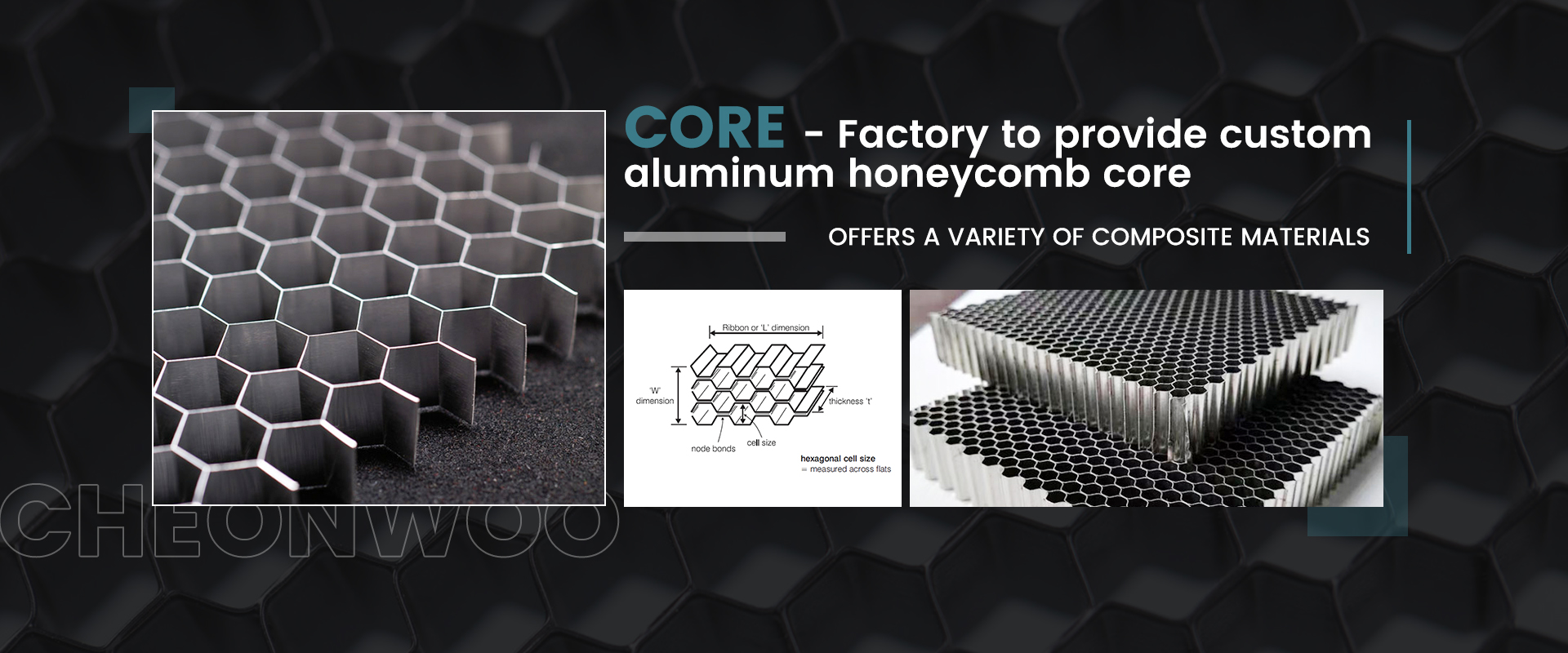 Aluminium Honeycomb Core With Composite Of Variety Phaj