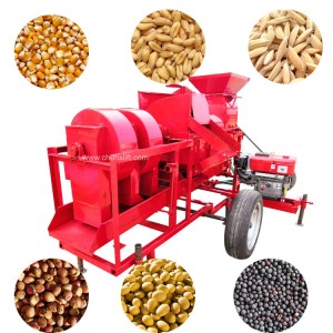 Trilladora multifuncional de arroz de millo e trilladora gran trilladora de trigo diesel