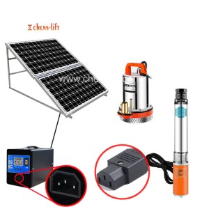 bomba de auga solar para pozo profundo prezo do sistema de bomba de auga solar para agricultura bomba sumerxible solar con panel completo
