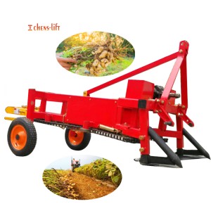 Bauerenhaff Traktor Montéiert Peanut Harvester Groundnut Digger Machine Mat Héich Qualitéit Mini Harvester Fir Peanut Harvest