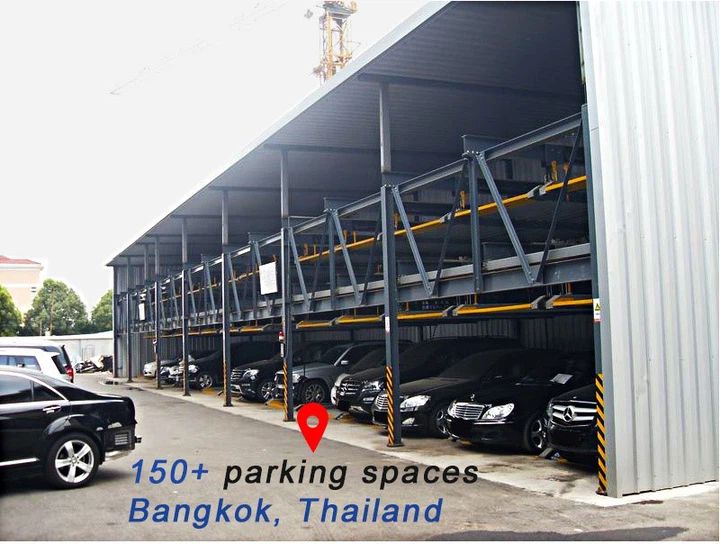 Více než 150 parkovacích míst v Bangkoku v Thajsku