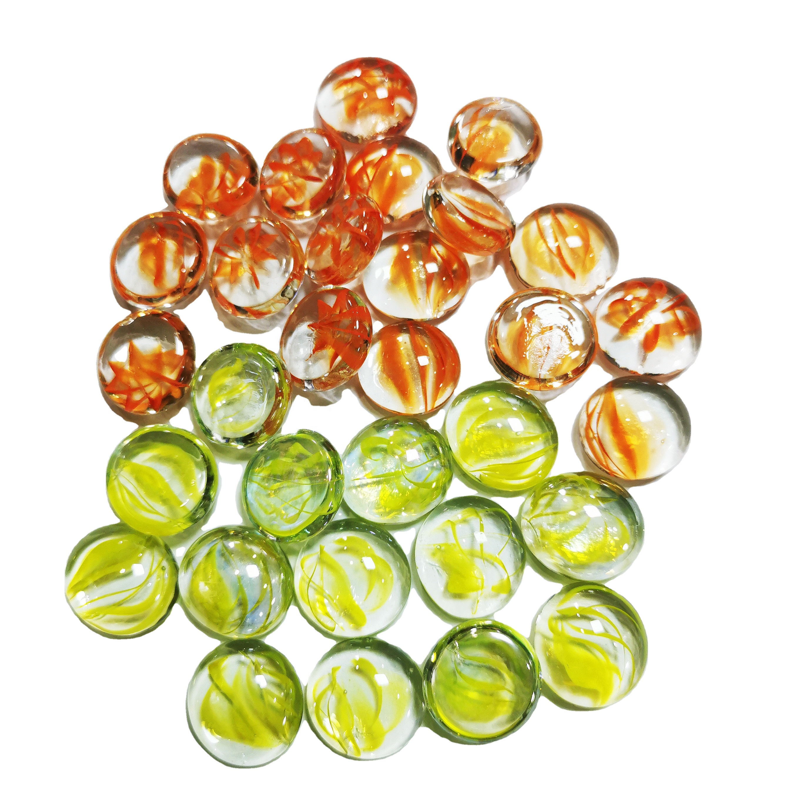high quality multi colorful flat glass beads glass rainbow rock bead gem flat large high quality colorful flat frosted glass bea
