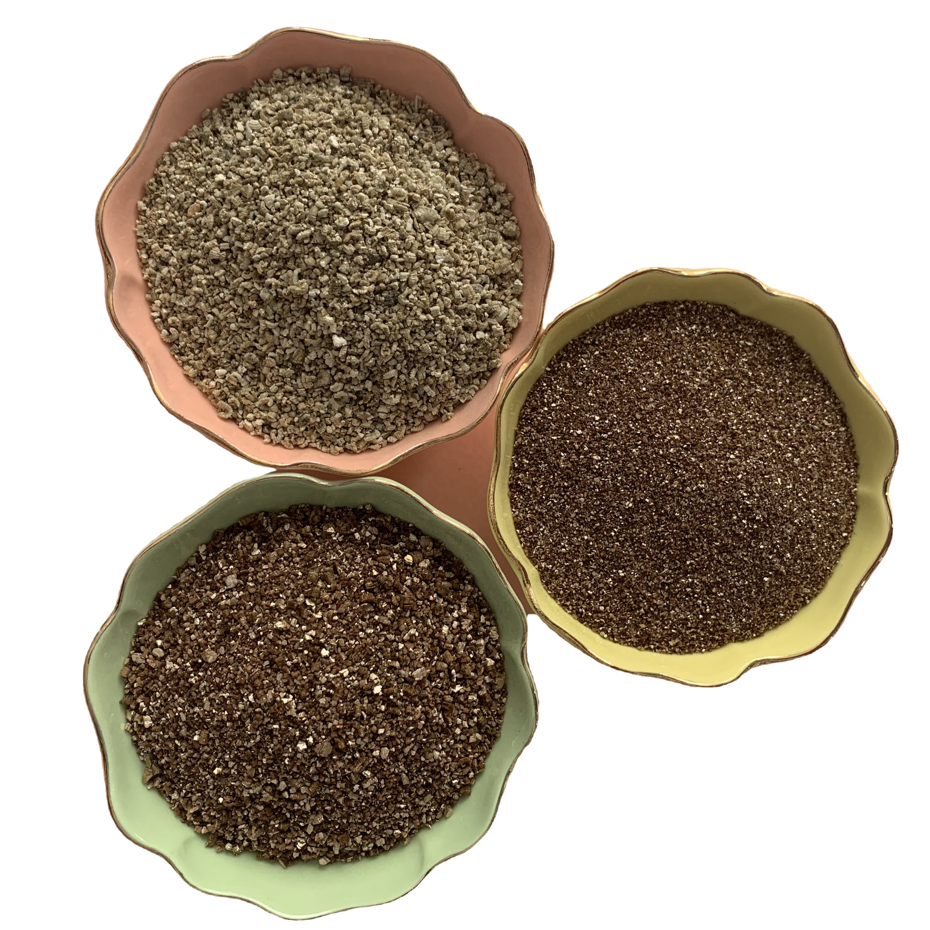 High quality products vermiculite powder expand vermiculite 50L, 3-6mm silver vermiculite