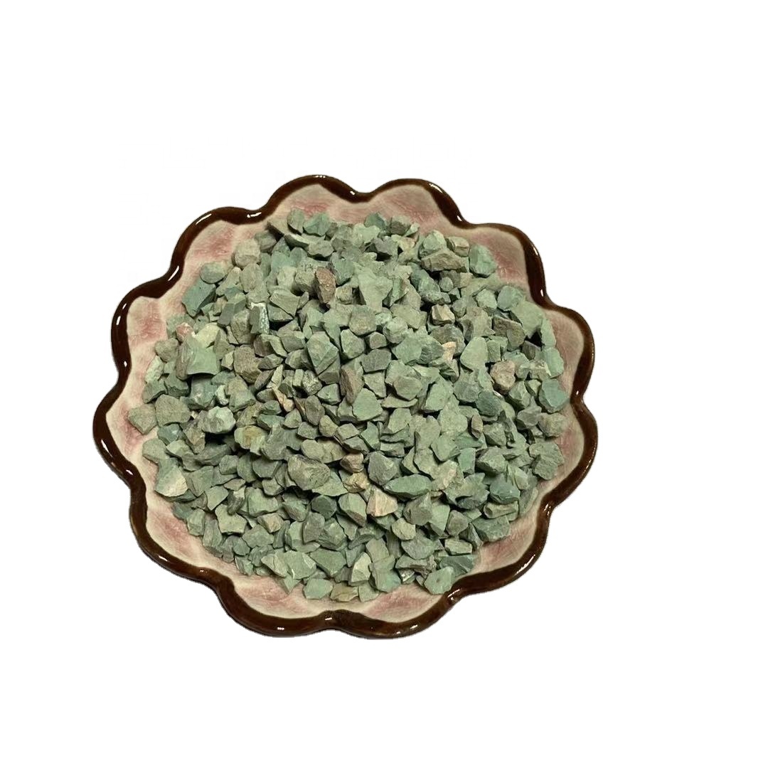 3-6mm natural green zeolite particles for water filters in swimming pools