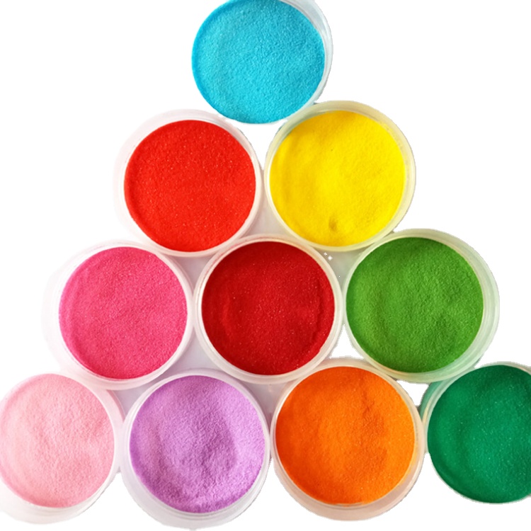 colored sand multi color colorful sand green sand ,red sand ,yellow decorative