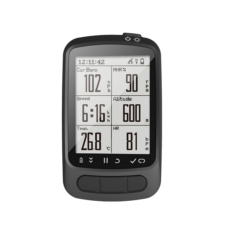 Velocímetro y cuentakilómetros inalámbricos para bicicleta ANT+ GPS y BDS