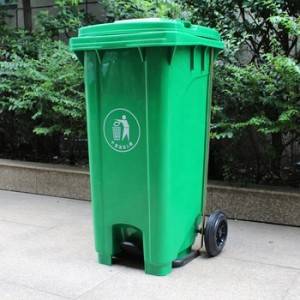 Outdoor 100% HDPE Eco-Friendly Foot Pedal Waste Bin
