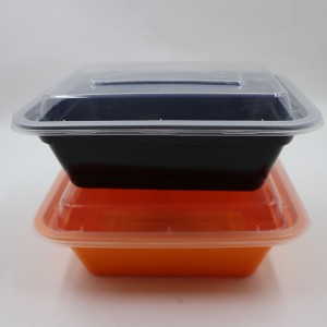 Disposable Rectangle Portable Disposable Plastic Microwave Food Container