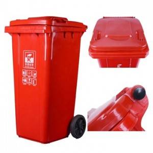 Outdoor Virgin HDPE Garbage Container Wheeled Bins 240L Waste Bin