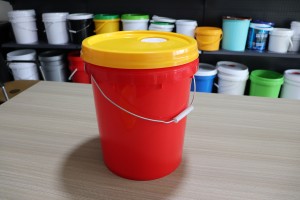 Printing 18L Plastic Bucket 4.5 Gallon Paint Pail with Lid with Handle