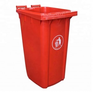 240L Plastic Outdoor Garbage Cans for Recycling Rubbish