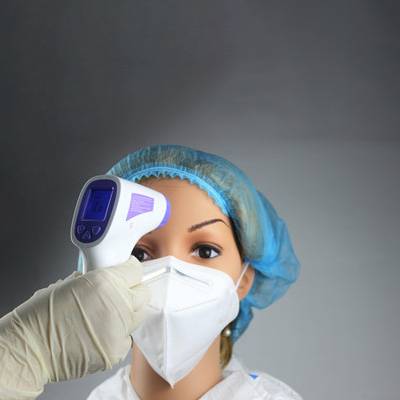 Infrarood voorhoofdthermometer Pistool Digitaal draagbaar contactloos voorhoofdtemperatuurmeting IR-apparaat