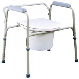 Cadira de bany d'acer de venda calenta Cadira de vàter per a adults amb recolzabraços d'acer