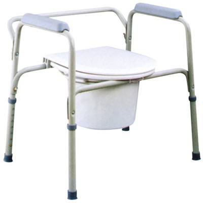 Vruće rasprodana čelična stolica-komoda WC stolica za odrasle s čeličnim naslonom za ruke
